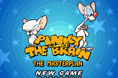 Pinky and The Brain - The Master Plan Title Screen